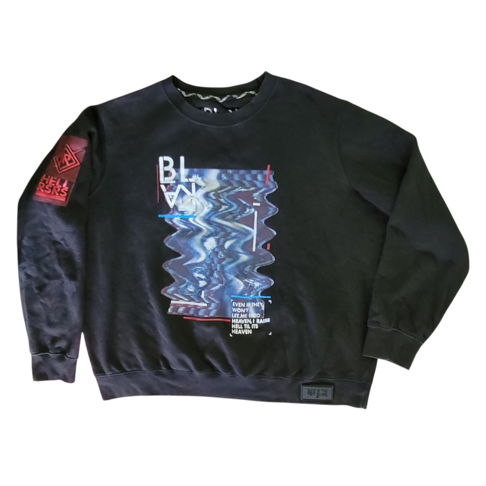 Rocawear Blak Hell RSRS Black Graphic Men's Sweater 2XL